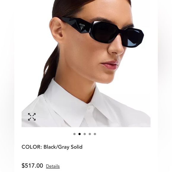 Prada sunglasses Symbole Rectangular Sunglasses, 51mm - Picture 3 of 3